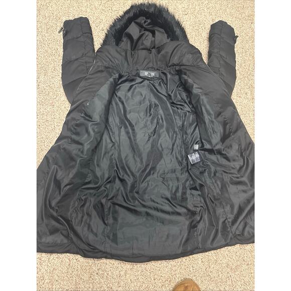 Kenneth Cole NY Down Puffer Jacket Coat w/Faux Fur Trim Hood Sz S - Picture 9 of 9